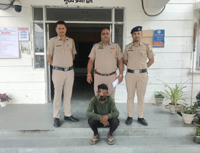 पांवटा साहिब में बाइक चोरी का आरोपी गिरफ्तार, मोटरसाइकिल बरामद