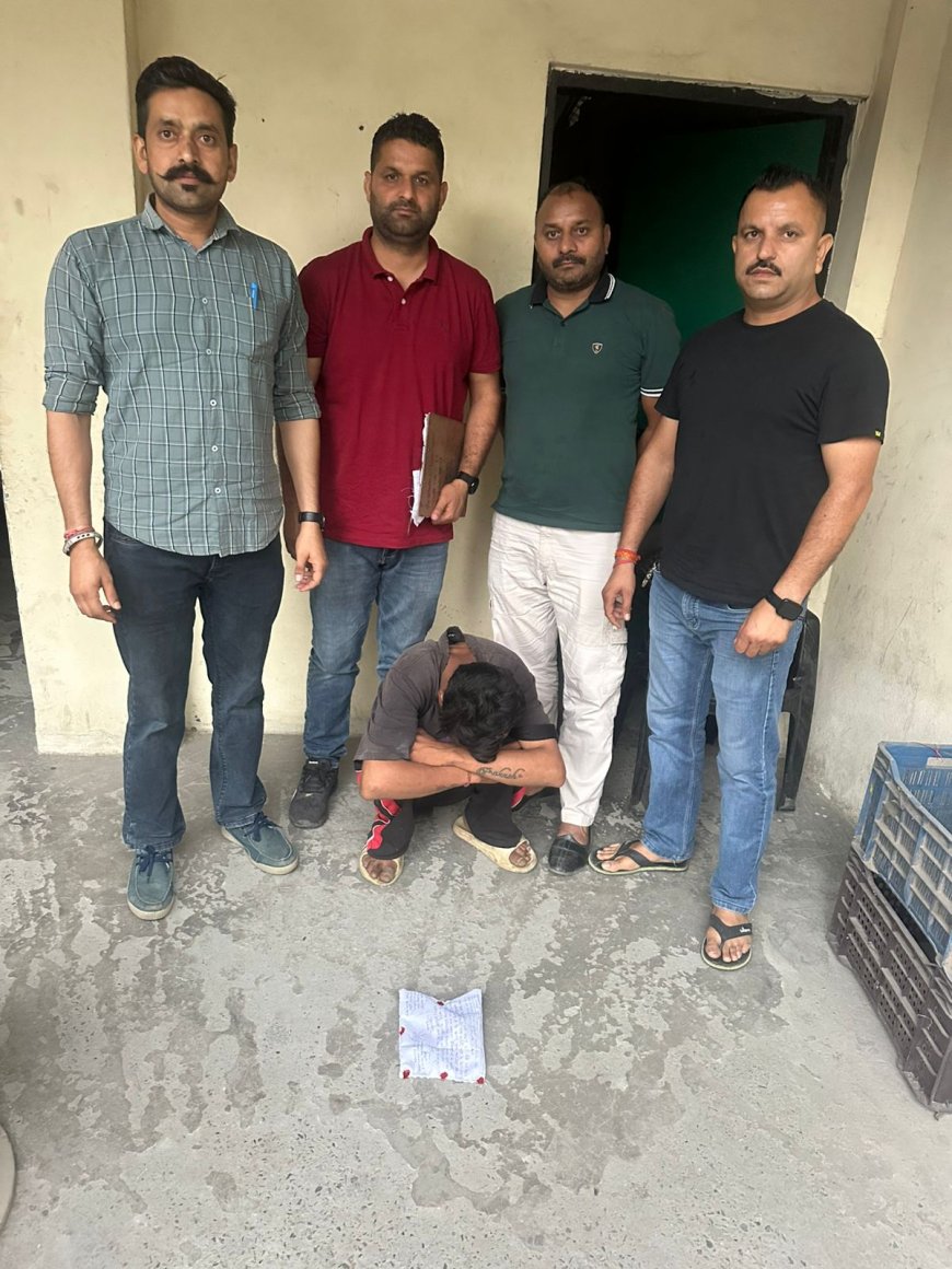 पाँवटा साहिब में 1.74 ग्राम स्मैक के साथ एक युवक गिरफ्तार