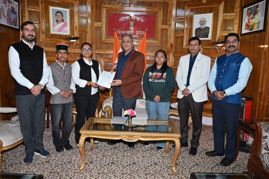 ABVP ने राज्यपाल को सौंपा ज्ञापन — नशा, शिक्षा सुधार व कानून-व्यवस्था पर की कड़ी कार्रवाई की मांग