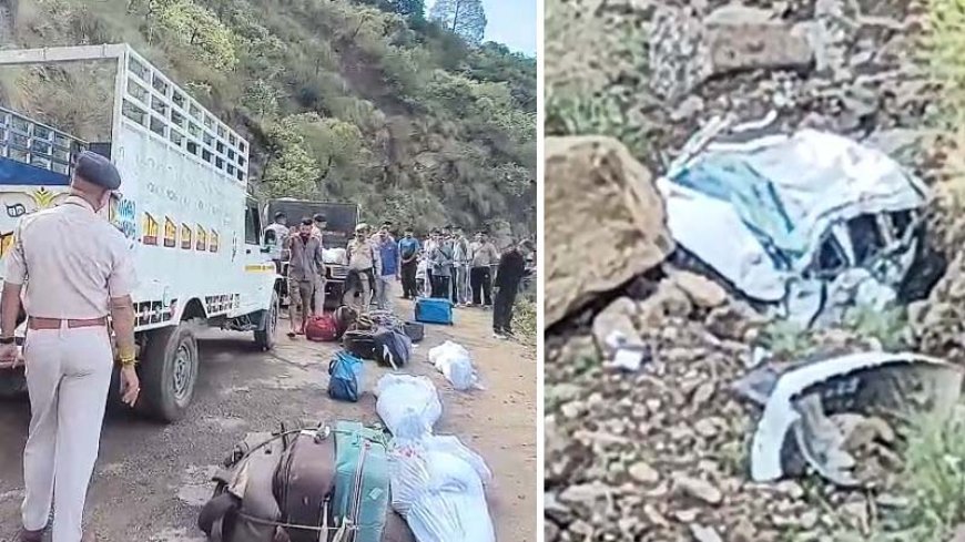 चंबा के ककीरा में खाई में गिरी गाडी, छह की मौत, चार घायल