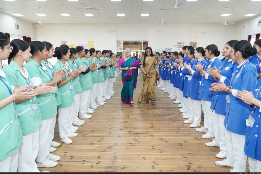 माता पद्मावती कॉलेज ऑफ नर्सिंग, नाहन में हर्षोल्लास के साथ मनाया गया  नर्सेस वीक