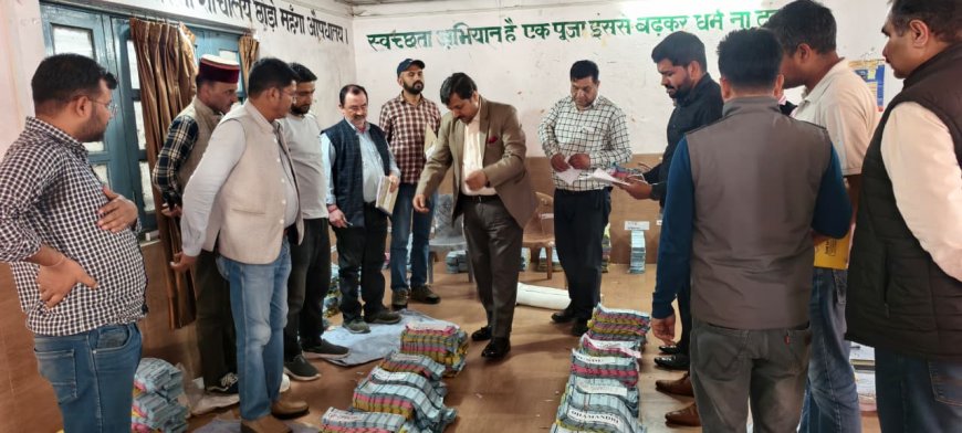 जिला निर्वाचन अधिकारी ने ठियोग में जाँची चुनावी तैयारियां 