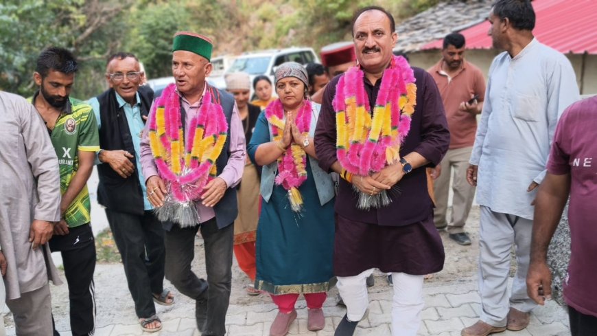 शिलाई में भाजपा प्रत्याशी सुनीता पोजता के समर्थन में उतरे बलदेव तोमर