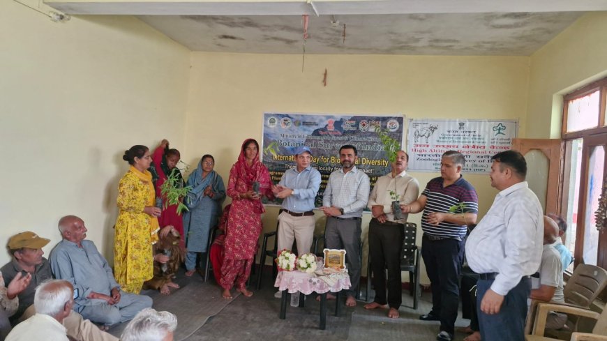 घड़ासर गांव में मनाया गया अंतरराष्ट्रीय जैव विविधता दिवस 