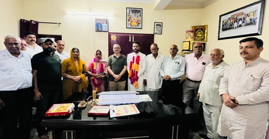 पालियों पंचायत के नवनिर्वाचित प्रतिनिधियों ने की विधायक अजय सोलंकी से शिष्टाचार भेंट
