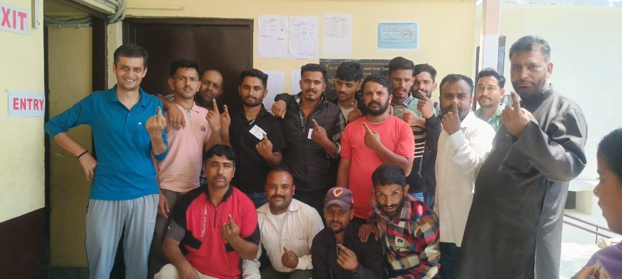 धाली पंचायत में हुआ रिकार्ड 92 प्रतिशत मतदान