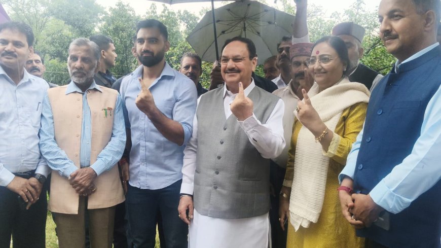 मतदान लोकतंत्र की सबसे बड़ी ताकत, हर नागरिक को इसका प्रयोग करना चाहिए : जे.पी. नड्डा