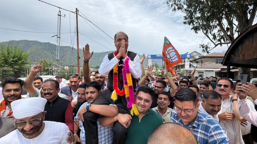 प्रदेश की चार में से तीन नगर निगमों पर भाजपा ने शानदार जीत हासिल कर 'कमल' खिलाया : जयराम ठाकुर
