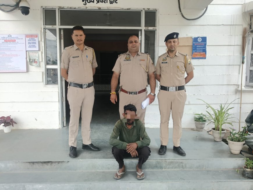 पांवटा साहिब में बाइक चोरी का आरोपी गिरफ्तार, मोटरसाइकिल बरामद