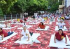 नाहन में अंतर्राष्ट्रीय योग दिवस पर सांसद, विधायक और अधिकारियों ने किया सामूहिक योग