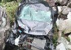 रामपुर के जोगणी में खाई में गिरी कार, चालक की मौत, चार गंभीर घायल