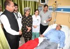 भाजपा नेताओं ने आईजीएमसी में हर्ष महाजन का कुशलक्षेम जाना, शीघ्र स्वास्थ्य लाभ की कामना की