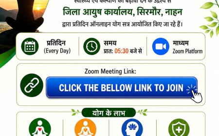 सिरमौर में 20 जून तक प्रतिदिन ऑनलाइन योग सत्र   किया जा रहा आयोजित  : आयुष अधिकारी