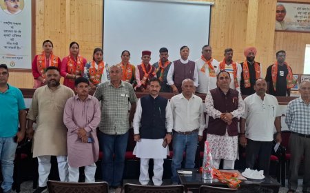 नाहन ब्लॉक के 10 भाजपा समर्थित बीडीसी सदस्यों का स्वागत-अभिनन्दन कार्यक्रम आयोजित