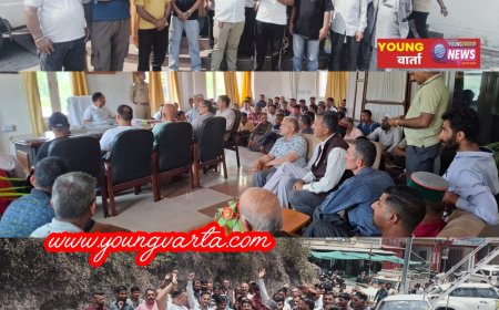 रेणुका बांध विस्थापित संघर्ष समिति ने उठाई रोजगार और पुनर्वास की मांग, मांगें पूरी होने तक नहीं होने देंगे काम