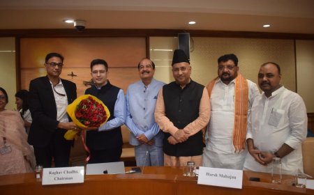 राज्यसभा सांसद हर्ष महाजन ने संसद की याचिका समिति की बैठक में लिया भाग