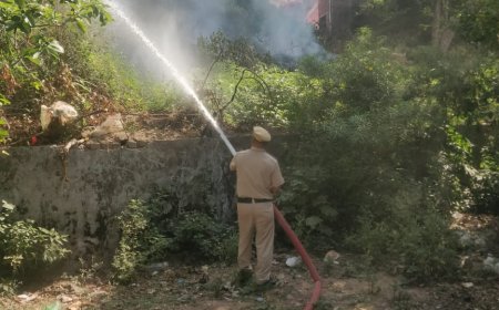 नाहन : गैस गोदाम के पास धधकी आग! दमकल विभाग ने टाली बड़ी तबाही