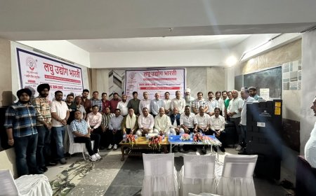 कालाअम्ब में लघु उद्योग भारती के राष्ट्रीय व प्रदेश नेतृत्व का भव्य स्वागत, उद्योगों की चुनौतियों पर हुआ मंथन
