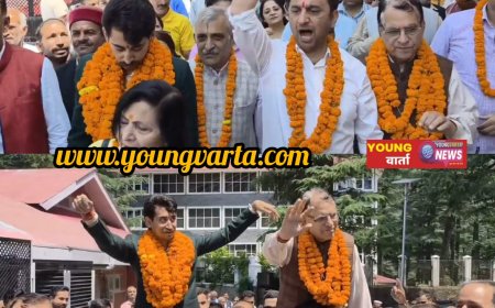जयराम ठाकुर से मिलने पहुंचे नव निर्वाचित जिला परिषद खुश विक्रम सेन, 2027 में भाजपा से उम्मीदवारी की चर्चाएं तेज़