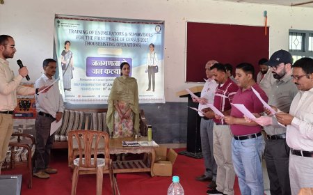 जनगणना 2027 अभियान के लिए जुन्गा में 36 कर्मचारियों को दिया प्रशिक्षण