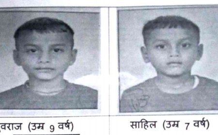 बाल आश्रम सुजानपुर भेजे दो छोटे बेसहारा बच्चे