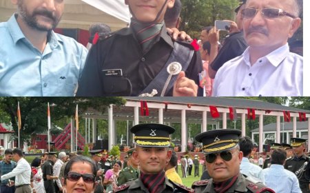 गिरिपार के दो वीर सपूतों के कंधे पर सजे सितारे, राष्ट्रपति की गरिमामय उपस्थिति में ली देश सेवा की शपथ