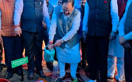 पेड़ लगाने से बड़ा कोई पुण्य कार्य नहीं, हरित क्रांति जनभागीदारी से होगी सफल — जे.पी. नड्डा