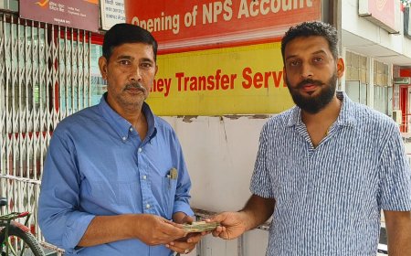 ऋतुराज ने पेश की ईमानदारी की मिसाल, पोस्ट ऑफिस में कार्यरत माया राम को लौटाई ₹60000 की रकम