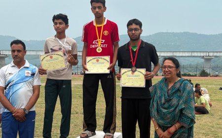 द रोज़ ऑर्किड वर्ल्ड स्कूल के आयुष्मान गाबा राष्ट्रीय एथलेटिक्स प्रतियोगिता के लिए चयनित