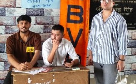 राजकीय महाविद्यालय नाहन में एबीवीपी ने स्थापित किया प्रवेश सहायता केंद्र