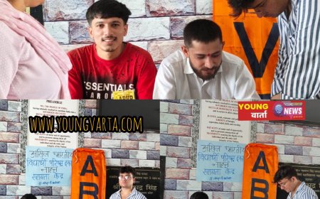 गोरक्षनाथ संस्कृत महाविद्यालय नहान में एबीवीपी द्वारा हेल्प डेस्क का आयोजन