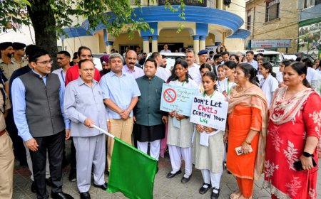 विधानसभा अध्यक्ष ने एंटी-चिट्टा जागरूकता रैली को दिखाई हरी झंडी- नशामुक्ति की दिलाई शपथ