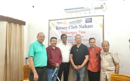 संदीप शर्मा बने रोटरी क्लब नाहन के प्रधान, नवनीत गुप्ता ने संभाली सचिव की जिम्मेदारी