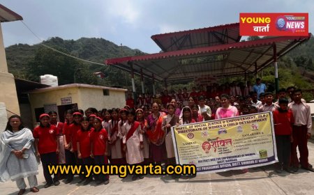 मिशन शक्ति के तहत बैचर बाग़  विद्यालय में आयोजित हुआ जागरूकता शिविर