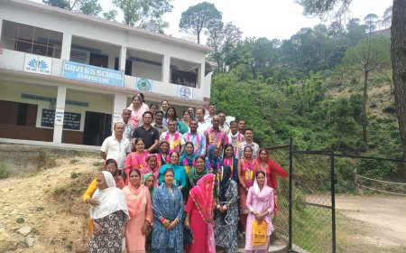 बनेठी स्कूल में एसएमसी का गठन, सुभाष शर्मा लगातार तीसरी बार बने अध्यक्ष