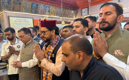 हनुमान जी के आशीर्वाद से विकसित भारत का संकल्प और मजबूत होगा, मोदी जी के नेतृत्व में भारत नई ऊंचाइयों को छू रहा है : अनुराग ठाकुर