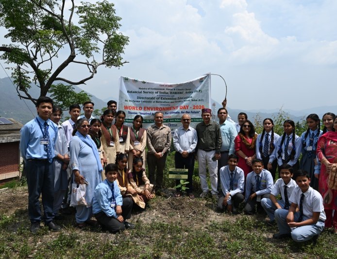 विश्व पर्यावरण दिवस पर बीएसआई सोलन ने किया पौधरोपण और चित्रकला प्रतियोगिता का आयोजन