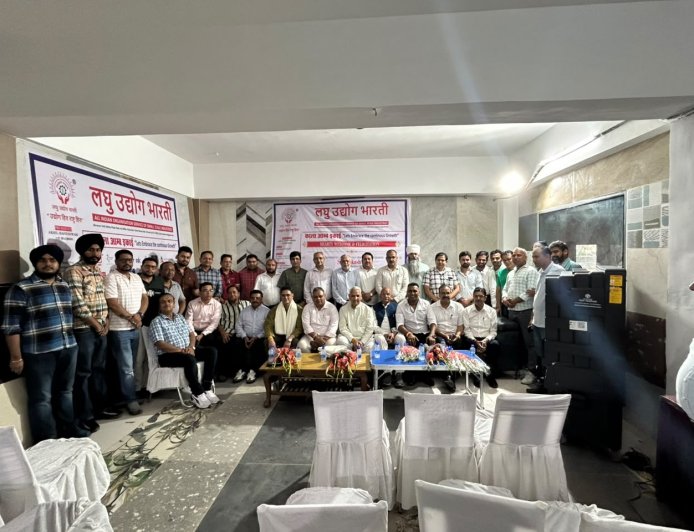 कालाअम्ब में लघु उद्योग भारती के राष्ट्रीय व प्रदेश नेतृत्व का भव्य स्वागत, उद्योगों की चुनौतियों पर हुआ मंथन