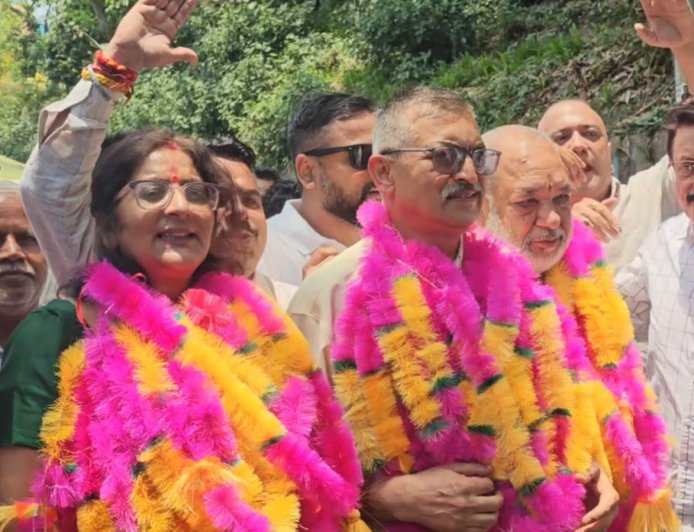 नाहन नगर परिषद में कांग्रेस का कब्जा , भाजपा को मिला उपाध्यक्ष , ड्रा सिस्टम से हुआ अध्यक्ष - उपाध्यक्ष का चुनाव 