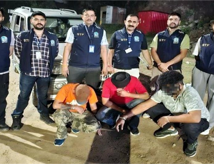 STF ने फोरलेन पर स्कॉर्पियो गाड़ी से पकड़ा 101 ग्राम चिट्टा, पंजाब के 3 तस्कर गिरफ्तार