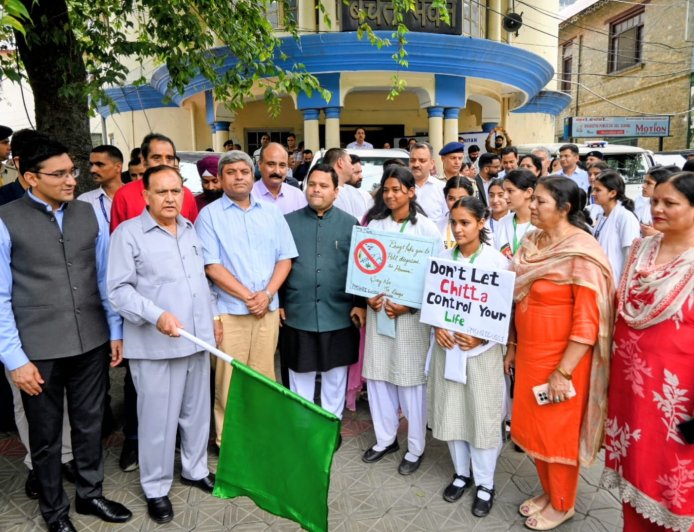 विधानसभा अध्यक्ष ने एंटी-चिट्टा जागरूकता रैली को दिखाई हरी झंडी- नशामुक्ति की दिलाई शपथ