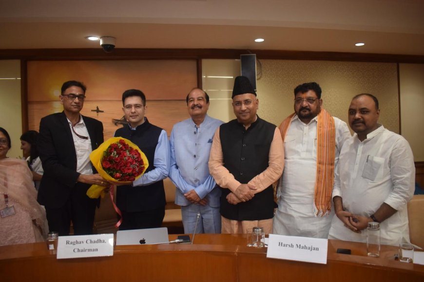 राज्यसभा सांसद हर्ष महाजन ने संसद की याचिका समिति की बैठक में लिया भाग