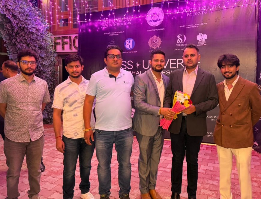 अनुराग शर्मा और गोकुल बुटेल ने किया सौंदर्य प्रतियोगिता की प्रतिभागियों का उत्साहवर्द्धन