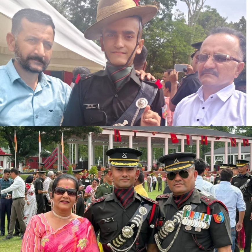 गिरिपार के दो वीर सपूतों के कंधे पर सजे सितारे, राष्ट्रपति की गरिमामय उपस्थिति में ली देश सेवा की शपथ