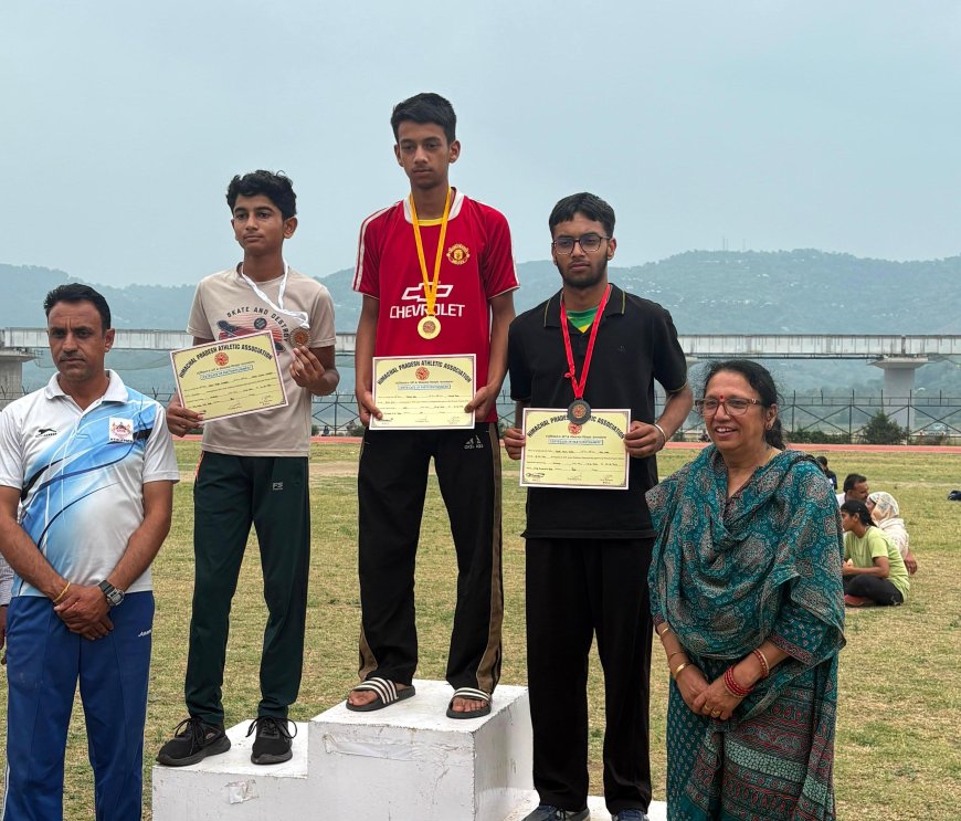 द रोज़ ऑर्किड वर्ल्ड स्कूल के आयुष्मान गाबा राष्ट्रीय एथलेटिक्स प्रतियोगिता के लिए चयनित