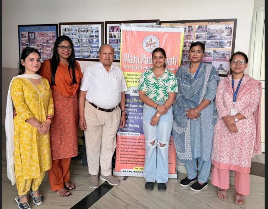 माता पद्मावती कॉलेज ऑफ नर्सिंग की छात्रा अंकिता चौधरी को जर्मनी में मिली नौकरी