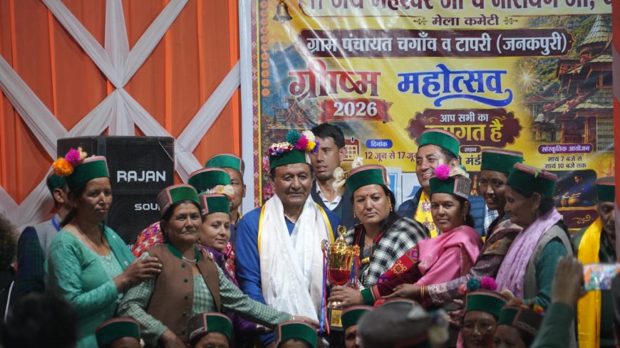 राजस्व मंत्री ने टापरी ग्रीष्मोत्सव के समापन समारोह में की शिरकत