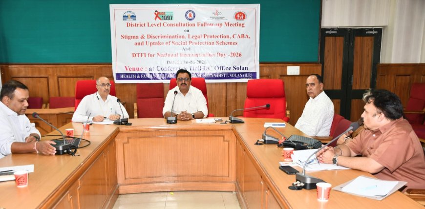 ज़िला सोलन में 28 जून को प्लस पोलियो अभियान किया जाएगा आयोजित - मनमोहन शर्मा