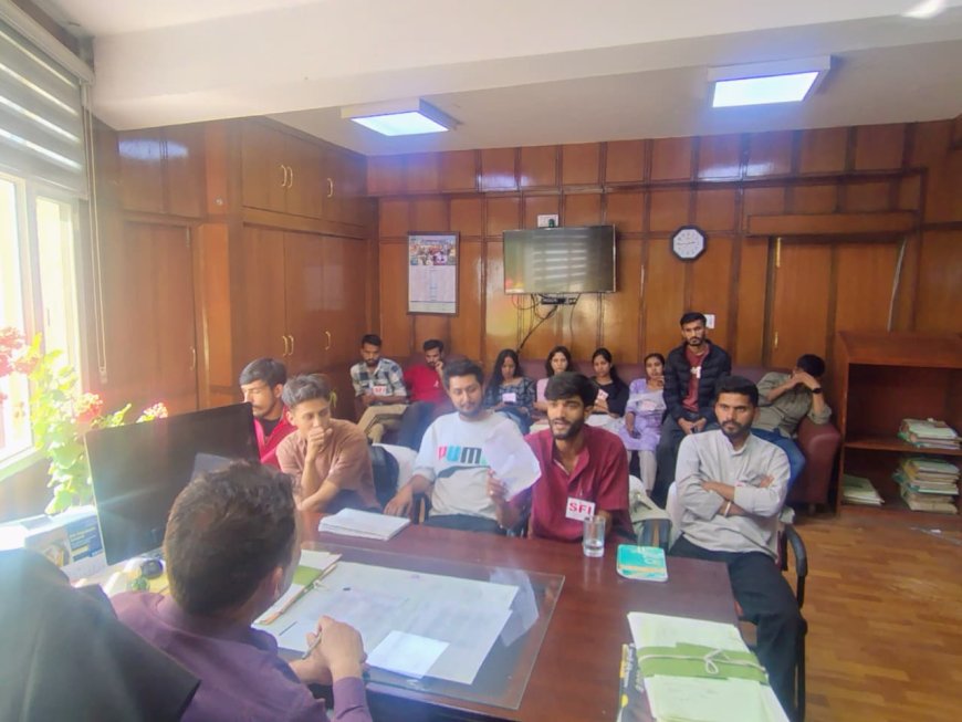 एचपीयू में नियुक्तियों और पदोन्नतियों में बड़े घोटालों की जांच हो, दोषियों पर एफआईआर दर्ज की जाए : SFI