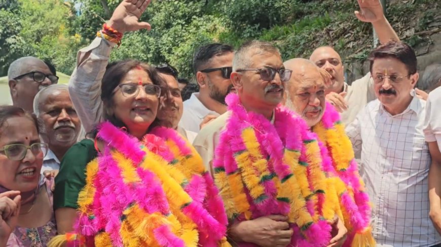 नाहन नगर परिषद में कांग्रेस का कब्जा , भाजपा को मिला उपाध्यक्ष , ड्रा सिस्टम से हुआ अध्यक्ष - उपाध्यक्ष का चुनाव 